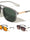 Inside Hinge Texture Modern Squared Aviators Wholesale Sunglasses
