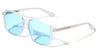 Inside Hinge Texture Modern Squared Aviators Wholesale Sunglasses