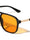 Inside Hinge Texture Modern Squared Aviators Wholesale Sunglasses