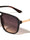 Inside Hinge Texture Modern Squared Aviators Wholesale Sunglasses