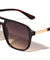 Inside Hinge Texture Modern Squared Aviators Wholesale Sunglasses
