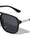 Inside Hinge Texture Modern Squared Aviators Wholesale Sunglasses