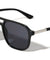 Inside Hinge Texture Modern Squared Aviators Wholesale Sunglasses
