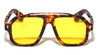 Frontal Up Arrow Stud Modern Geometric Aviators Wholesale Sunglasses