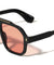 Frontal Up Arrow Stud Modern Geometric Aviators Wholesale Sunglasses