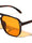 Color Lens Two Dot Stud Accent Squared Aviators Wholesale Sunglasses