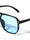 Color Lens Two Dot Stud Accent Squared Aviators Wholesale Sunglasses