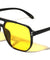 Color Lens Two Dot Stud Accent Squared Aviators Wholesale Sunglasses