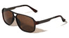 Flat Temple Raised Nose Modern Squared Aviators Wholesale Sunglasses