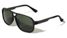 Flat Temple Raised Nose Modern Squared Aviators Wholesale Sunglasses