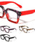 Blue Light Blocking Crystal Color Fashion Square Wholesale Eyewear