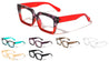 Blue Light Blocking Crystal Color Fashion Square Wholesale Eyewear