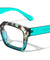Blue Light Blocking Crystal Color Fashion Square Wholesale Eyewear