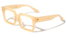 Blue Light Blocking Crystal Color Fashion Square Wholesale Eyewear