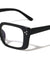 Blue Light Blocking Crystal Color Spring Hinge Rectangle Wholesale Eyewear
