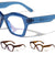 Blue Light Blocking Oversized Fashion Geometric Cat Eye Wholesale Glasses