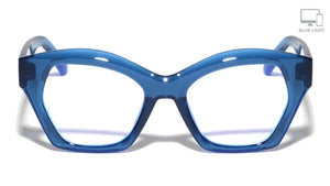 Blue Light Blocking Oversized Fashion Geometric Cat Eye Wholesale Glasses