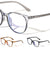 Blue Light Blocking Crystal Color Slim Frame Retro Squared Wholesale Glasses