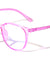 Blue Light Blocking Crystal Color Slim Frame Retro Squared Wholesale Glasses