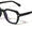 Three Dot Accent Squared Geometric Blue Light Blocking Wholesale Eyewear