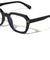 Three Dot Accent Squared Geometric Blue Light Blocking Wholesale Eyewear