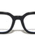 Three Dot Accent Squared Geometric Blue Light Blocking Wholesale Eyewear