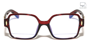 Glitter Temple Accent Fashion Butterfly Blue Light Blocking Wholesale Eyewear