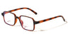 Two Dot Temple Accent Rectangle Blue Light Blocking Wholesale Eyewear