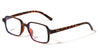 Two Dot Temple Accent Rectangle Blue Light Blocking Wholesale Eyewear