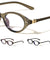 Two Bracket Temple Accent Retro Cat Eye Blue Light Blocking Wholesale Eyewear