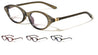 Two Bracket Temple Accent Retro Cat Eye Blue Light Blocking Wholesale Eyewear