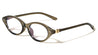 Two Bracket Temple Accent Retro Cat Eye Blue Light Blocking Wholesale Eyewear