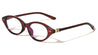 Two Bracket Temple Accent Retro Cat Eye Blue Light Blocking Wholesale Eyewear