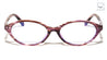 Pearl Temple Accent Retro Oval Blue Light Blocking Wholesale Eyewear