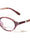 Pearl Temple Accent Retro Oval Blue Light Blocking Wholesale Eyewear