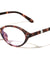 Pearl Temple Accent Retro Oval Blue Light Blocking Wholesale Eyewear