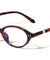 Pearl Temple Accent Retro Oval Blue Light Blocking Wholesale Eyewear