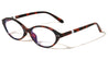Pearl Temple Accent Retro Oval Blue Light Blocking Wholesale Eyewear