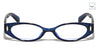 Glitter Temple Accent Oval Cat Eye Blue Light Blocking Wholesale Eyewear