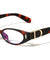 Glitter Temple Accent Oval Cat Eye Blue Light Blocking Wholesale Eyewear