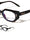 Two Dot Rivet Accent Geometric Cat Eye Blue Light Blocking Wholesale Eyewear