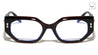 Two Dot Rivet Accent Geometric Cat Eye Blue Light Blocking Wholesale Eyewear
