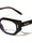Two Dot Rivet Accent Geometric Cat Eye Blue Light Blocking Wholesale Eyewear