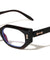 Two Dot Rivet Accent Geometric Cat Eye Blue Light Blocking Wholesale Eyewear