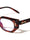 Two Dot Rivet Accent Geometric Cat Eye Blue Light Blocking Wholesale Eyewear