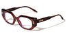 Two Dot Rivet Accent Geometric Cat Eye Blue Light Blocking Wholesale Eyewear