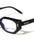 Two Dot Rivet Accent Geometric Cat Eye Blue Light Blocking Wholesale Eyewear