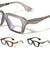 Art Deco Temple Bar Accent Square Blue Light Blocking Wholesale Eyewear