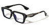 Art Deco Temple Bar Accent Square Blue Light Blocking Wholesale Eyewear
