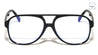 Retro Tear Shape Lens Aviators Blue Light Blocking Wholesale Eyewear